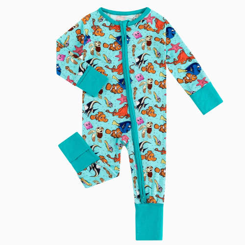 Little Tide Bamboo Zipper Romper Pajamas