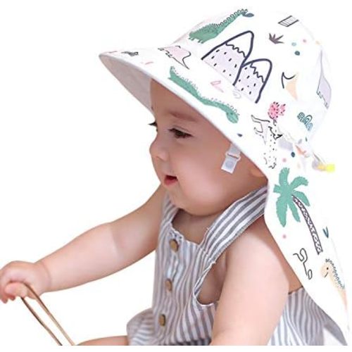 Baby Girls Wide Brim Sun Protection Hat UPF 50+,Foldable Baby Girl Boy Kids Sun Hat