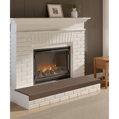 Fireplace Baby Proofing, 80'' Soft Seat Hearth Cushion for Baby Proof, Memory Foam Brick Fire Place Bumper Protector Pad for Babies Child Children Toddlers, Coffee Brown