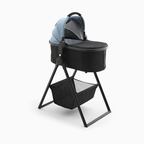 Mockingbird Bassinet 3.0 + Bassinet Stand Bundle - Stone Blue