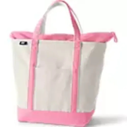 Large 5 Pocket Open Top Canvas Tote Bag | Lands' End