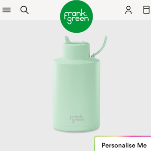 Frank Green XL Ceramic Reusable Bottle - 2L - Mint Gelato