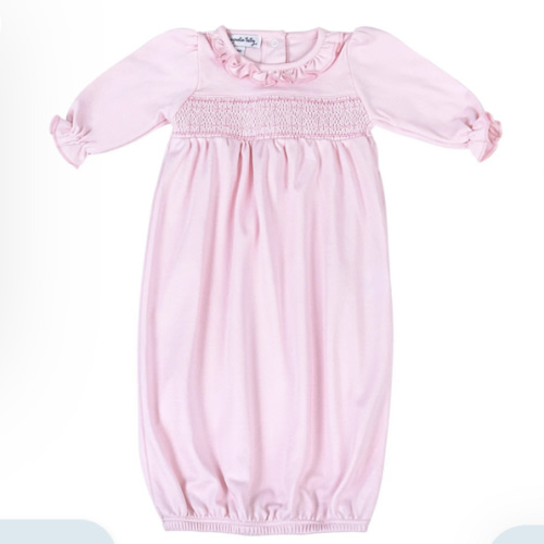 3M Magnolia Baby Baby Pink Smocked Gown