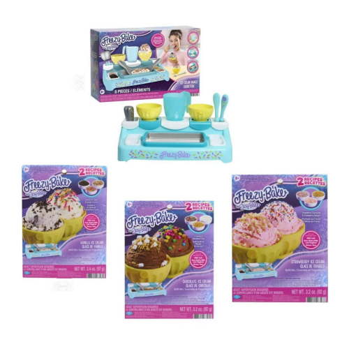 Freezy Bake Oven By Easy Bake Oven With Vanilla, Chocolate and Strawberry Mixes