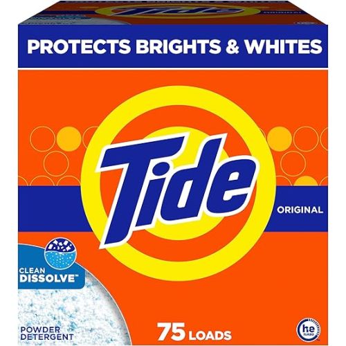 Tide Powder Laundry Detergent, Original Scent, 75 Loads, 85 oz
