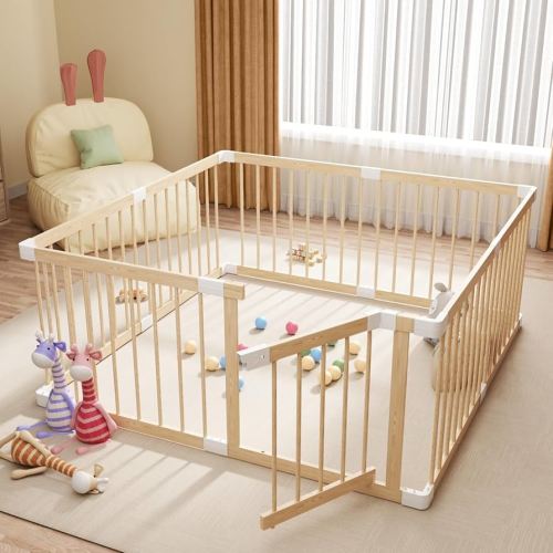 Portable Play Pen for Babies,Playpen for Babies and Toddlers,Playpen for Toddlers 1-3,Baby Fence,Security Pen Play Area Indoor,Easy to Assemble(53x53x24 Inch)