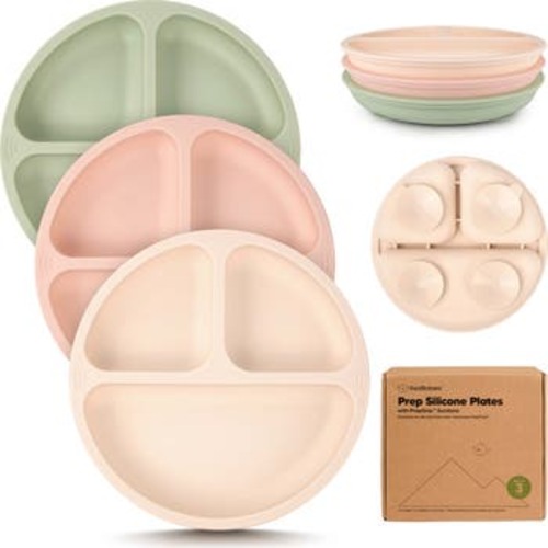 3-Pack Prep Silicone Suction Plates