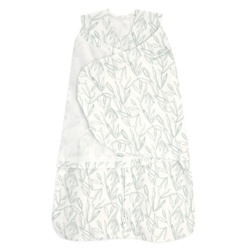 100% Cotton Baby Swaddle Green Leaves | Newborn | HALO US
