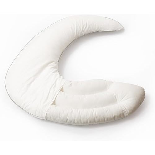 Choc chick Toddler Body Pillow, 34x27in Moon Shape Hug Pillow for Sleeping
