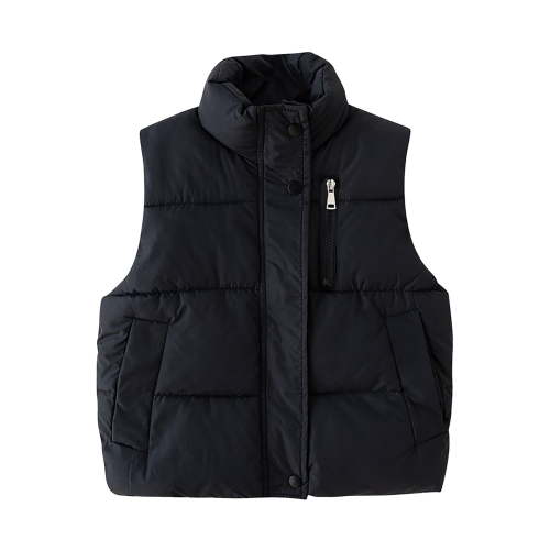 Toddler Coats Outdoor Jackets Baby Boys Clothes Kids Autumn Winter Sleeveless Zip Up Outwear Baby Casual Outerwear Lightweight Cute Dust Coat Children's Outfits For Kids 18 Months-24 Months