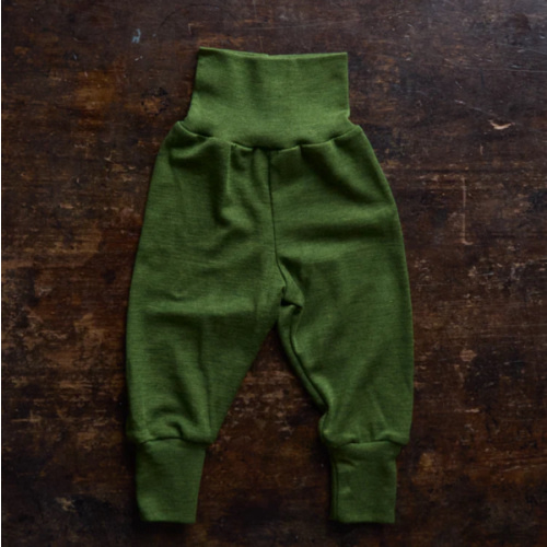 Batis Baby Pants - Merino Wool & Silk - Forest
