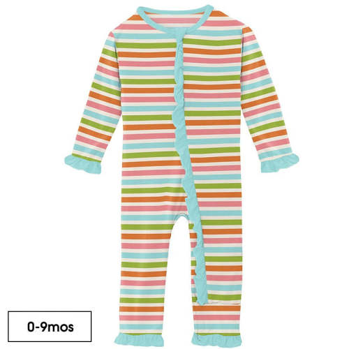 Kickee Pants Ruffle Coverall with Snaps or Zipper