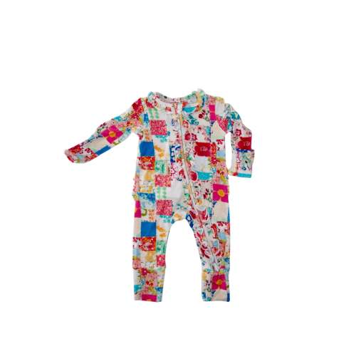 Patchy Bloom | Two Way Zip Footie
