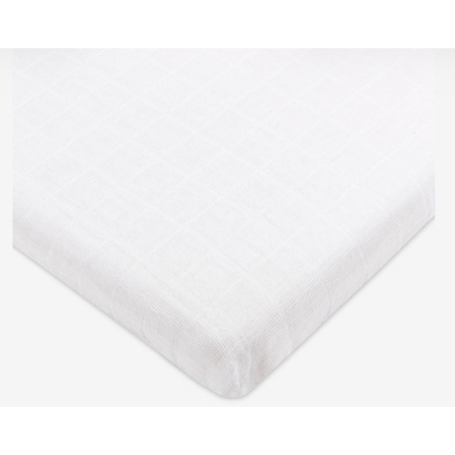Bassinet Sheet in GOTS Certified Organic Muslin Cotton