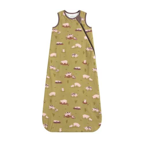 Larkspur Baby | Bamboo Wearable Blanket | Sleep Bag in Farm Pigs Fun