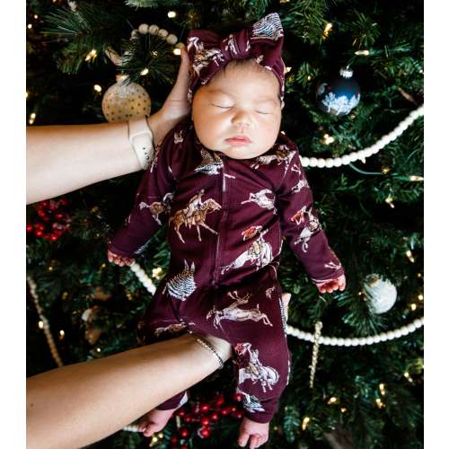 Traditional Red Cowboy Christmas Folding Feet Jammies – Cowkid Clothing Company