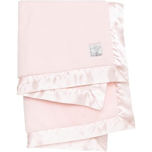 Little Giraffe Posh Mink Baby Blanket - Double-Sided Ultra Soft Plush Fabric, for New Moms, Newborn Must-Have for Girls, Cozy & Cuddly Comfort Blanket, 29" x 35", Pink