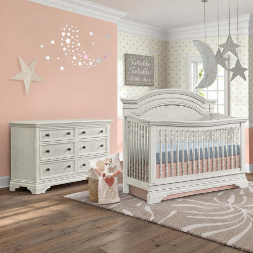 Westwood Olivia 2-Piece Nursery Set – Arch Crib & Dresser