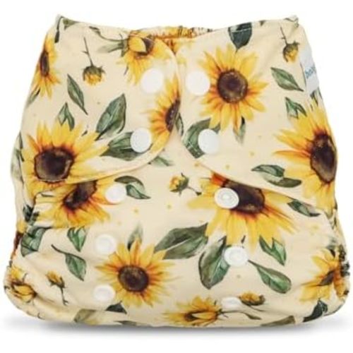 babygoal Baby Cloth Cover for Prefolds,Flats or Fitted Diapers– Adjustable, Reusable, Waterproof Swim Diaper Cover