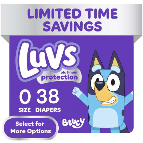 Luvs Platinum Protection Baby Diapers, Size 0 (up to 10 lb), 38 Count