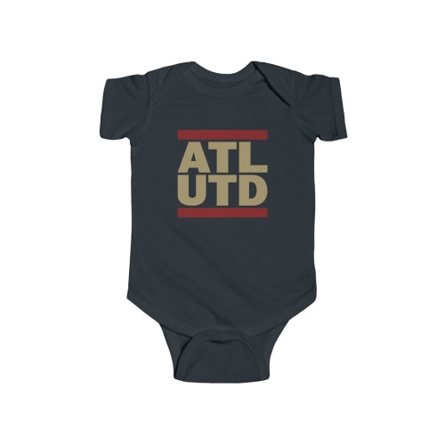 INFANT SIZES | ATL Utd Onesie | Fan of Atlanta Soccer Onesie | Atlanta Onesie | United Infant Onesie | Infant Fine Jersey Bodysuit