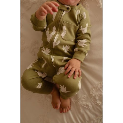 Sage Cactus Footless Romper – Frost Ranch Wear