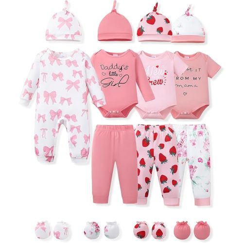 Preemie Newborn Baby Boy Clothes Infant Clothing Romper Pant Outfits Set Layette Essentials 19 Pieces 0 3 6 12 Months