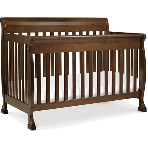 DaVinci Kalani 4-in-1 Convertible Baby Crib with Wooden Toddler Bed, Daybed & Full-Size Bed Conversion - Easy to Assemble & GREENGUARD Gold Certified - 4 Adjustable Mattress Heights - Espresso