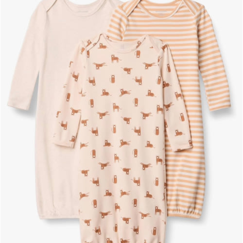 Amazon Essentials Unisex-Baby Long Sleeve Sleeper Cotton Gown