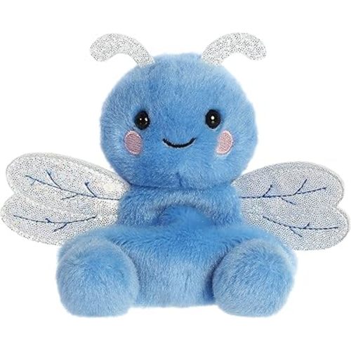 Aurora® Adorable Palm Pals™ Dart Dragonfly™ Stuffed Animal - Fun Collectible Plush for Kids and Adult Collectors - Perfect for Decorating Rooms and Birthday Gifts - Blue 6 Inches