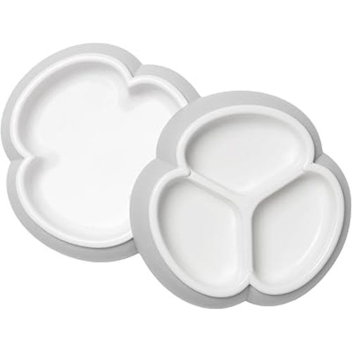 BabyBjörn Baby Plate Set, 2 Pack, Gray