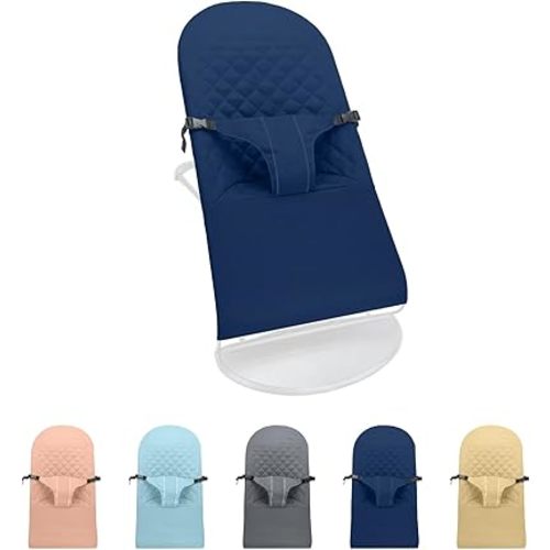 Fabric Seat for Bouncer - for BabyBjorn Replacement Cover Compatible with BabyBjörn Bouncer Bliss, Machine Washable (Navy)