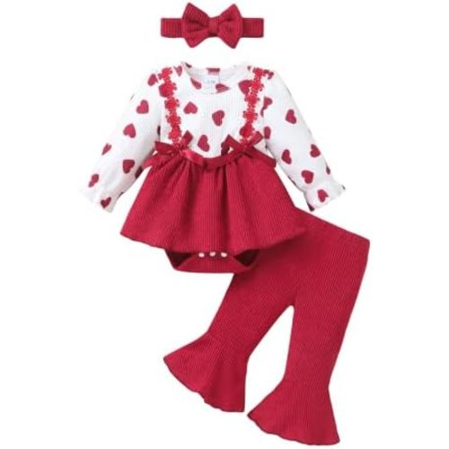 Renotemy Newborn Baby Girl Clothes Fall Infant Outfit for Girls Preemie-12M
