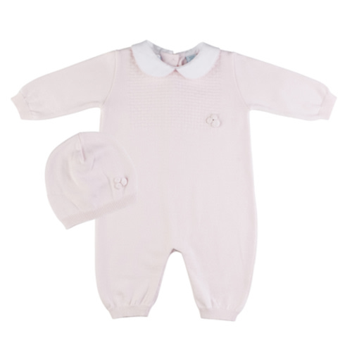 Girls Pique Collar Knit Longall with Hat I Feltman Brothers