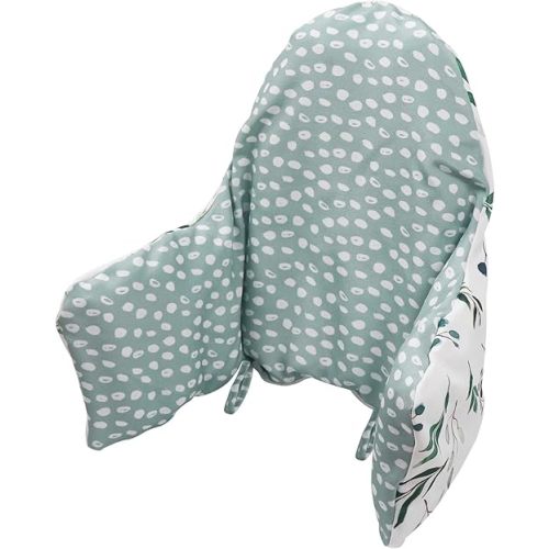 High Chair Cushion, for IKEA High Chair Cushion, Cushion High Chair, for IKEA Highchair Cushion for IKEA Antilop Highchair, Built-in Inflatable Cushion, Baby Sitting More Comfortable (Fresh Leaf)