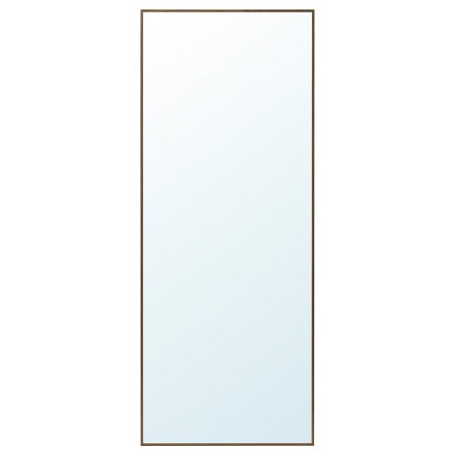 HOVET Mirror - oak effect/brown 30 3/4x77 1/8 "