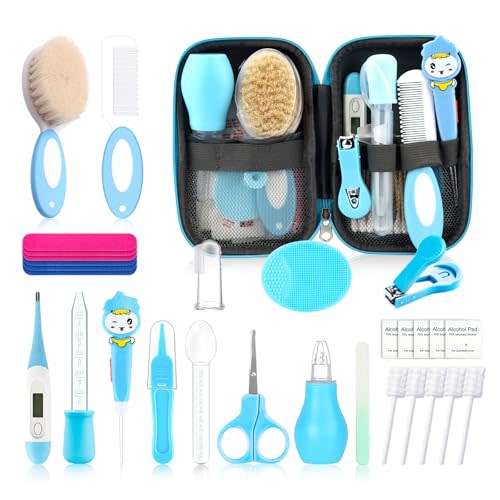 Baby Healthcare and Grooming Kit for Newborn Kids, 36PCS Upgraded Safety Baby Care Kit, Newborn Nursery Health Care Set, Baby Care Products