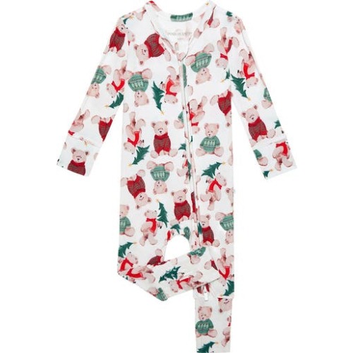 Lachlan Fitted Convertible One-Piece Pajamas, 9-12M