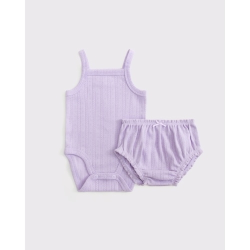 baby pointelle bodysuit set