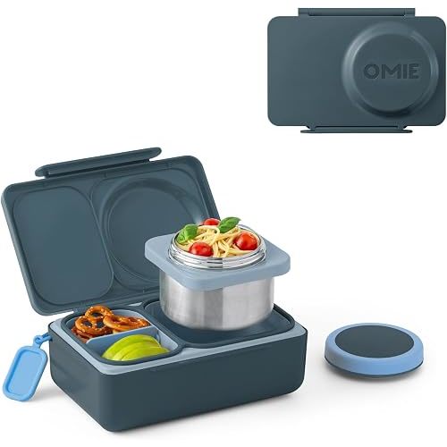 Omie OmieBox UP Kids Insulated Bento Box, Graphite