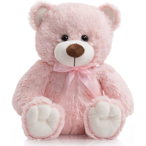 Super Color Teddy Bear Stuffed Animals Plush Toy for Children Girlfriend Family Congratulations Baby Shower Birthday Pink 14 inch
