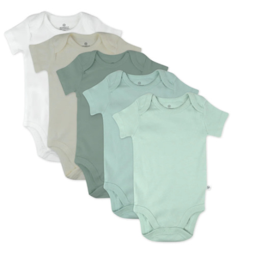 5-Pack Organic Cotton Short Sleeve Bodysuits | Honest Baby Clothing