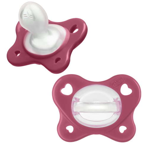 Chicco PhysioForma Dual Soft Pacifier Mulberry 16-24m 2pk, New