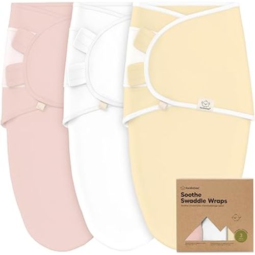 KeaBabies 3-Pack Organic Baby Swaddles for Newborns, Daffodil, 0-3M