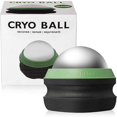 Phyya Rehab - Massage Ice Roller Ball - Roller for Muscles Deep Tissue - Cold Therapy - Plantar Fasciitis Roller