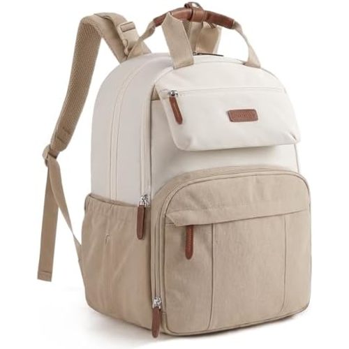 mommore Diaper Bag Backpack, Multi-pocket Large Diaper Bag Travel Backpack for Mom Dad, Quick Access Baby Bag with Insulated Pockets, Changing Pad, Stroller Straps