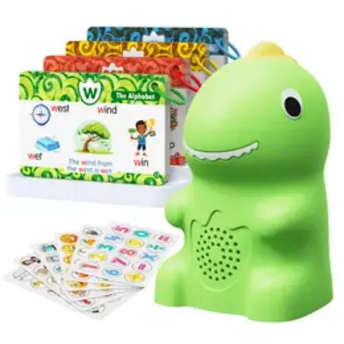 #Summervibes KOKODI Dinosaur Talking Flash Cards with Interactive Learning Stickers Montessori Phonics & Sight Words Set 148 Cards 592 Words 5 Categories 6 Stickers Educational Toy for Kids - Flashcards - TikTok Shop