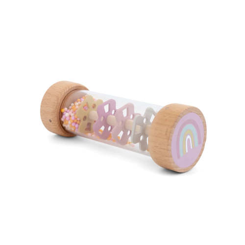 Wooden Rainmaker Rattle - Blossom | Emerson and Friends
