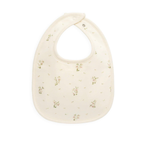 Organic Cotton Bib - Josepha Egret Small – Jamie Kay USA