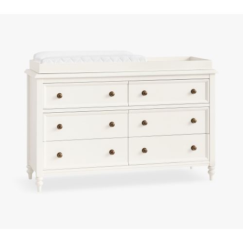 Chris Loves Julia Turned Wood 6-Drawer Changing Table (56w x 19d")